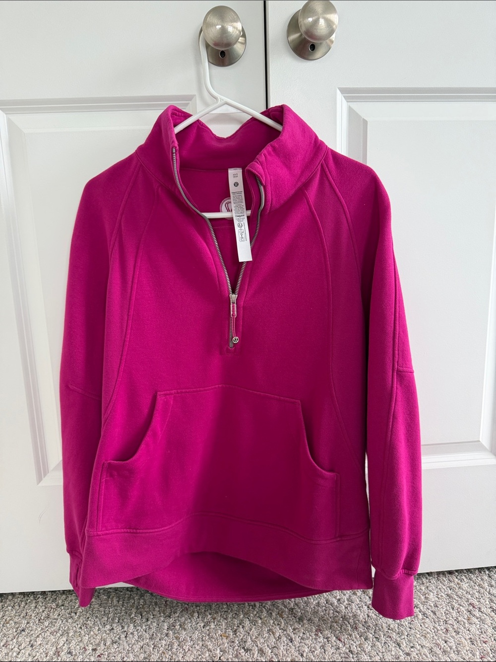 Women's lululemon Fuchsia Half-Zip Pullover Sweatshirt